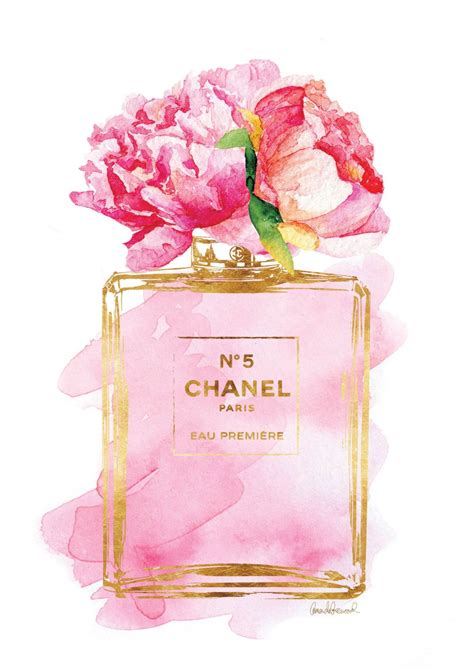 chanel no 5 poster pink